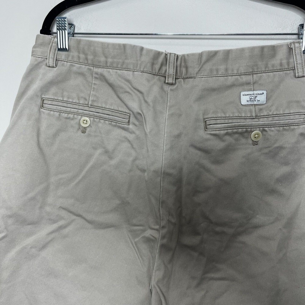 Vineyard Vines Shorts Men's 35 Tan Khaki Chino Classic - Picture 8 of 9